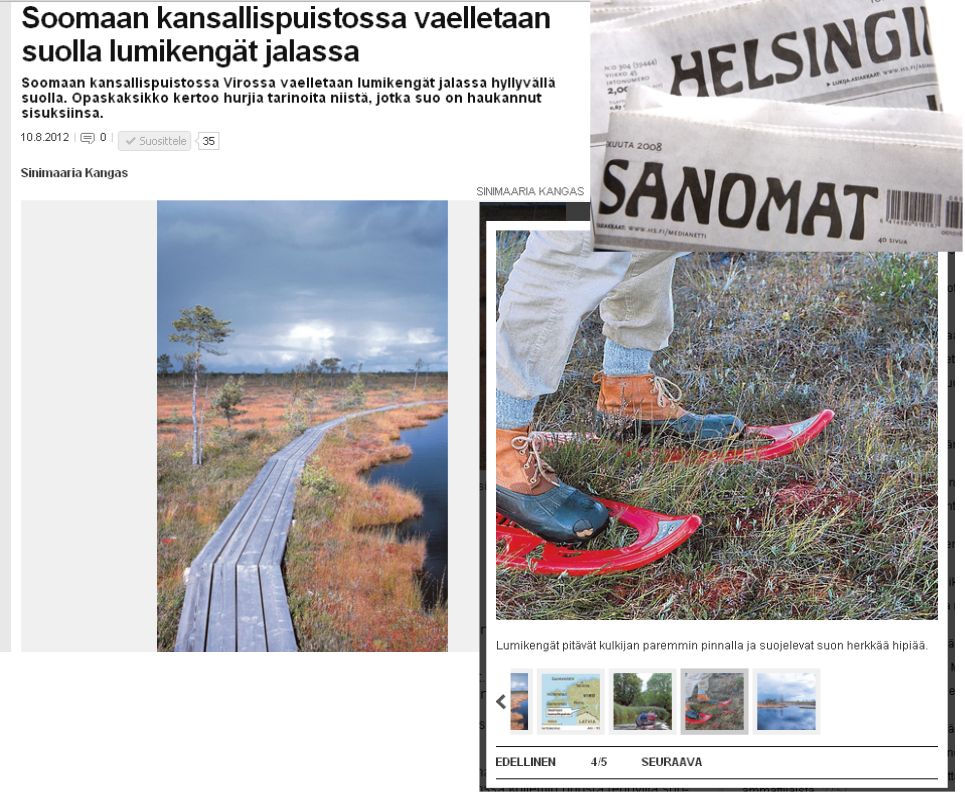 Helsingin Sanomat about Soomaa